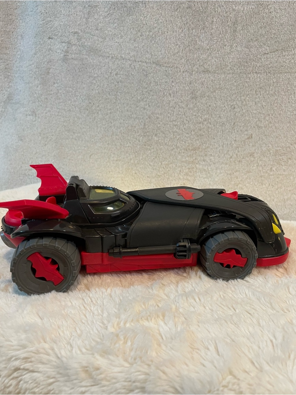 Fisher-Price Imaginext Black and Red Batman Vehicle with Figure